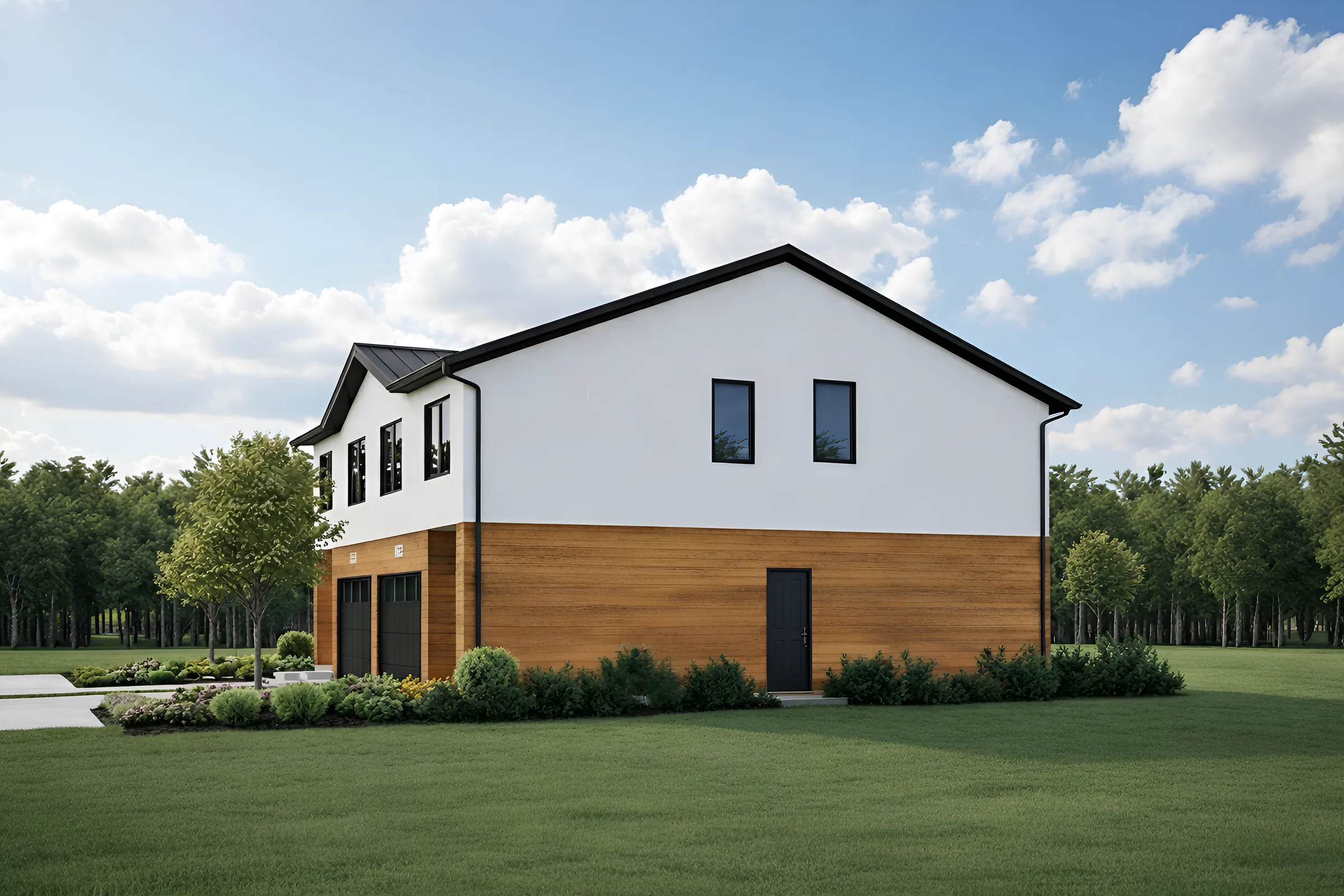 Developer and builder project application showing a larger modular home for scalable rollout.